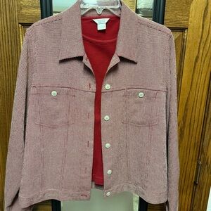C&B 2 pc Jacket & Tank Womens Size M